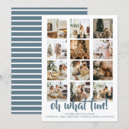 Tarjeta Festiva Oh, qué Navidades de fotos divertidas personalizad