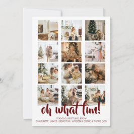 Tarjeta Festiva Oh, qué Navidades de fotos divertidas personalizad