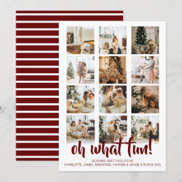 Tarjeta Festiva Oh, qué Navidades de fotos divertidas personalizad
