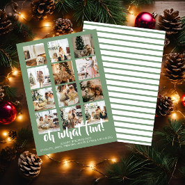 Tarjeta Festiva Oh, qué Navidades de fotos divertidas personalizad