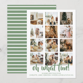 Tarjeta Festiva Oh, qué Navidades de fotos divertidas personalizad