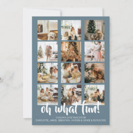 Tarjeta Festiva Oh, qué Navidades de fotos divertidas personalizad