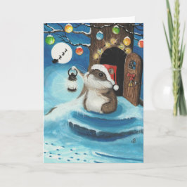 Tarjeta Festiva ¿Oí a Santa?