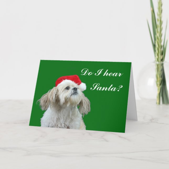 Tarjeta Festiva ¿Oigo Santa? (Anverso)