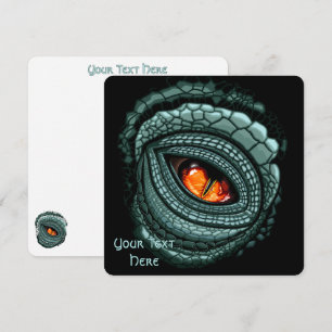 Tarjeta Festiva Ojo de depredador reptil primitivo
