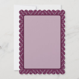 Tarjeta Festiva Ola de Rosa-Arándano