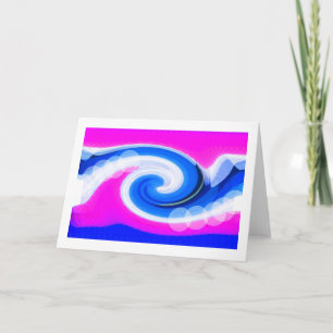 Tarjeta Festiva Ola de tormenta