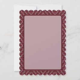 Tarjeta Festiva Ola Roja Rosa