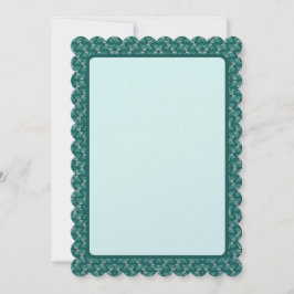 Tarjeta Festiva Ola Teal