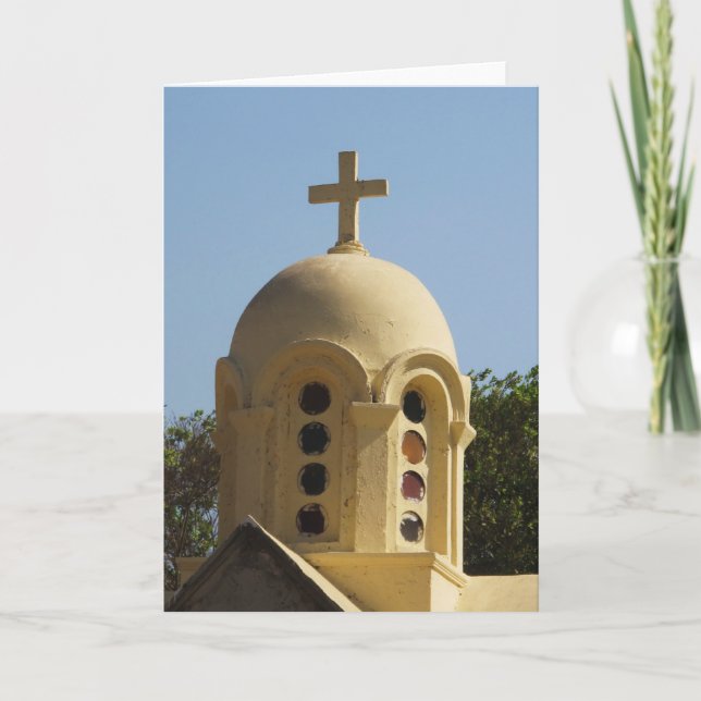 Tarjeta Festiva Old Coptic Church in Cairo, Egypt (Anverso)