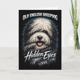 Tarjeta Festiva Old English Sheepdog