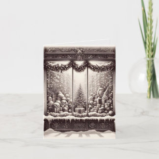 Tarjeta Festiva Old Fashion Christmas (blank inside) 