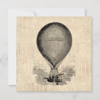 Old Fashioned Hot Air Balloon