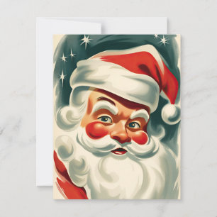 Tarjeta Festiva Oldies Santa Claus