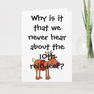 Tarjeta Festiva Olive the Reindeer Card