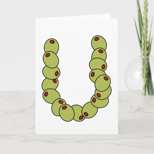 Tarjeta Festiva Olive You "I love you" (Anverso)