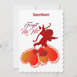 Tarjeta Festiva Olvídate de que no es amor Personalizado de Ángel 