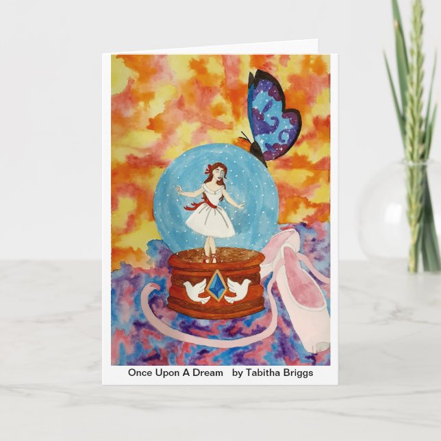 Tarjeta Festiva Once Upon A Dream Blank Card (Anverso)