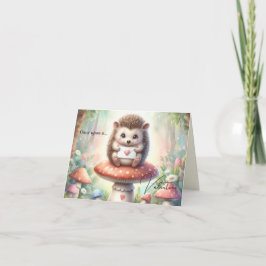 Tarjeta Festiva Once Upon a Valentine Hedgehog Card