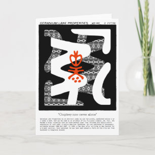 Tarjeta Festiva Oogitrey nunca está solo