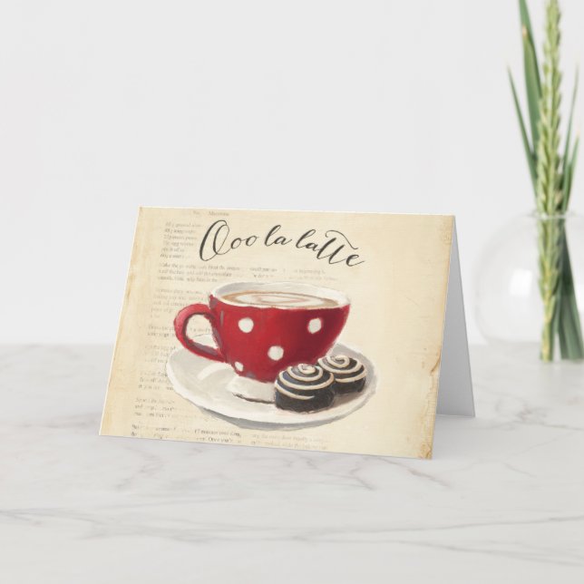 Tarjeta Festiva Ooo La Latte (Anverso)