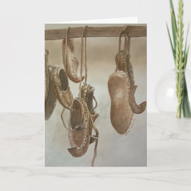 Tarjeta Festiva Opanci colgante (Anverso)