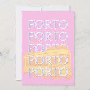 Tarjeta Festiva Oporto Travel Art, Portugal Travel Art, Preppy Pin