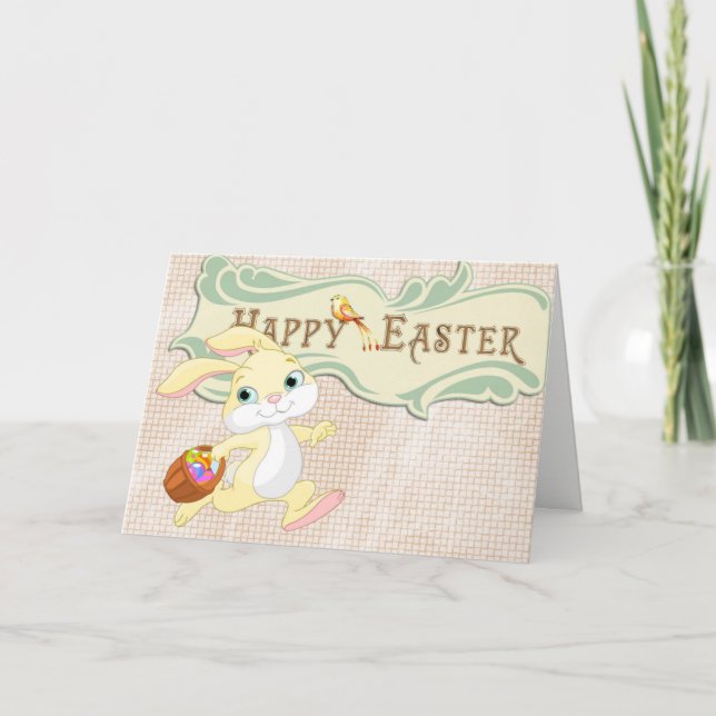 Tarjeta Festiva Opus Posh Happy Bunny Easter (Anverso)