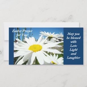 Tarjeta Festiva Oración de Pascua Bendecida con Amor Luz Risa