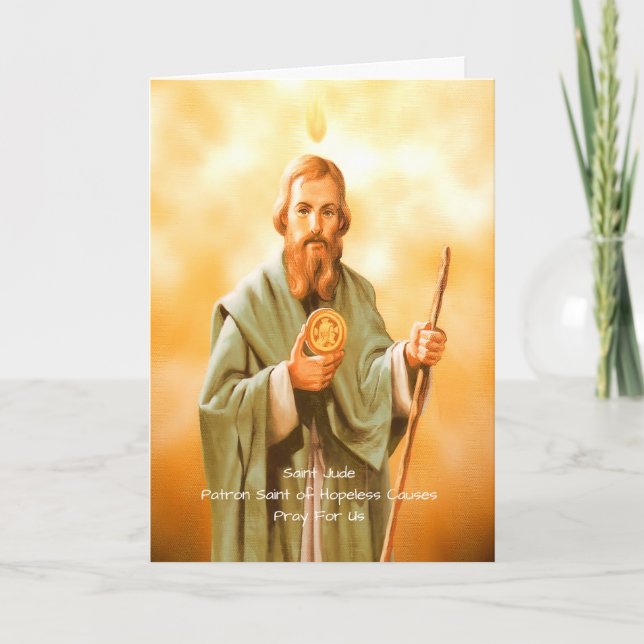 Tarjeta Festiva Oración de San Jude (Anverso)