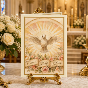 Tarjeta Festiva Oración tradicional católica de la Confirmación al