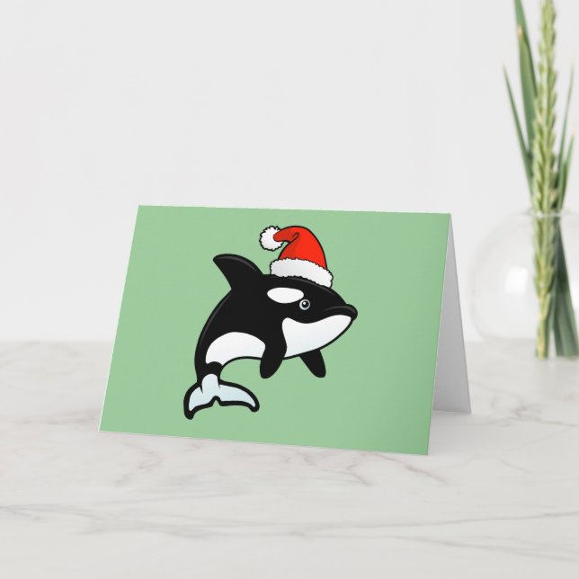 Tarjeta Festiva Orca Santa (Anverso)