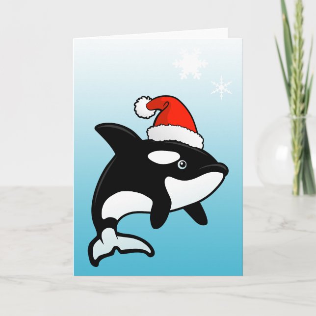 Tarjeta Festiva Orca Santa (Anverso)