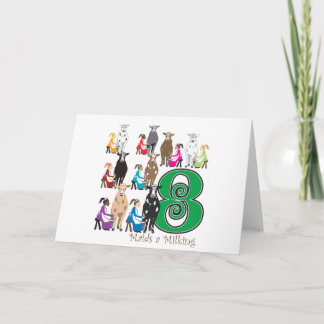 Tarjeta Festiva Ordeño de 8 criadas