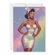 Orejas de conejo de Pascua de pin-up negras