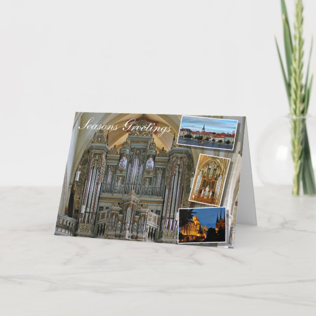 Tarjeta Festiva Órgano de la iglesia de Erfurt Prediger (Anverso)