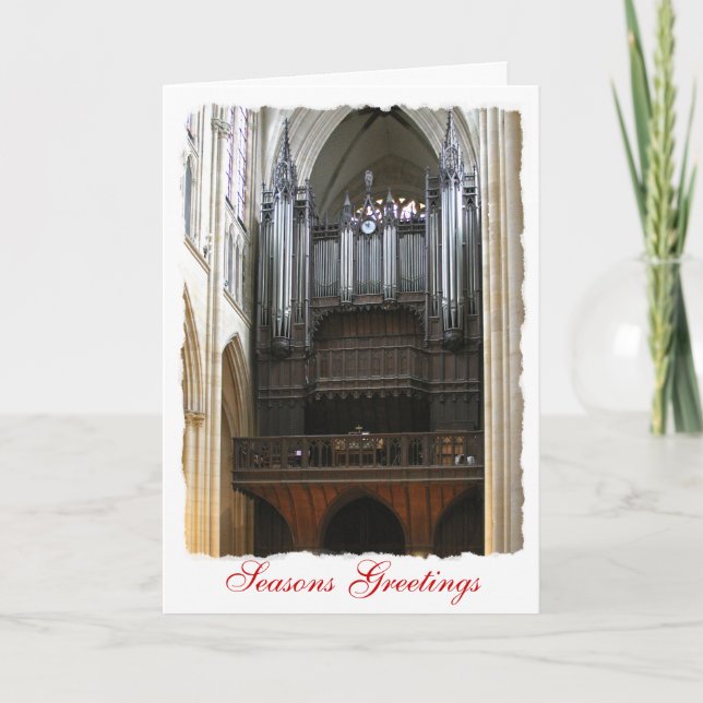 Tarjeta Festiva Órgano de St Clotilde (Anverso)