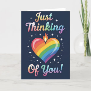 Tarjeta Festiva Orgullo Amo Arcoiris, LGBTQIA