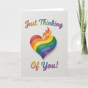 Tarjeta Festiva Orgullo Amo Arcoiris, LGBTQIA