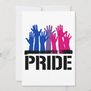 Tarjeta Festiva Orgullo Bisexual Juntos