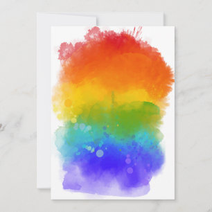 Tarjeta Festiva Orgullo moderno de SlipperyJoe's salpicadura de en