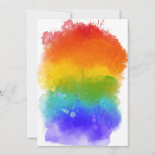 Tarjeta Festiva Orgullo moderno de SlipperyJoe's salpicadura de en