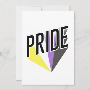 Tarjeta Festiva Orgullo No Binario Explosión