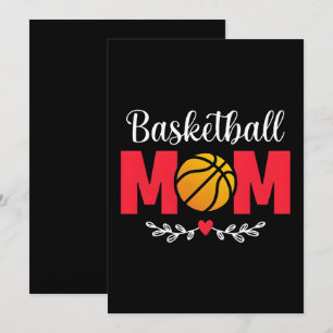 Tarjeta Festiva Orgullosa Madre de Baloncesto Vibraciones del Día