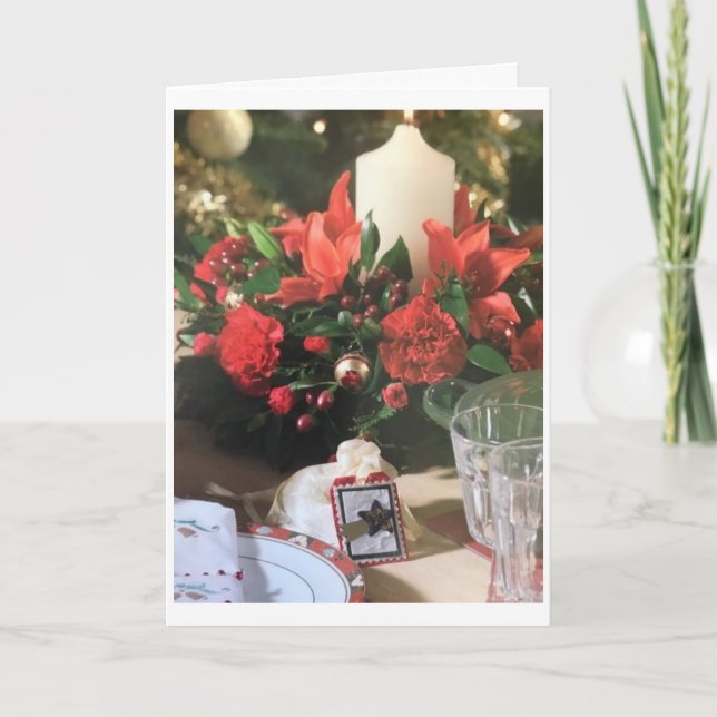 TARJETA FESTIVA ORGULLOSO DE LLAMARTE A MIS NAVIDADES ******* (Anverso)