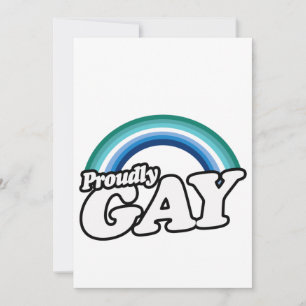 Tarjeta Festiva Orgulloso Hombre Gay