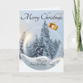 Tarjeta Festiva Ornamental Christmas