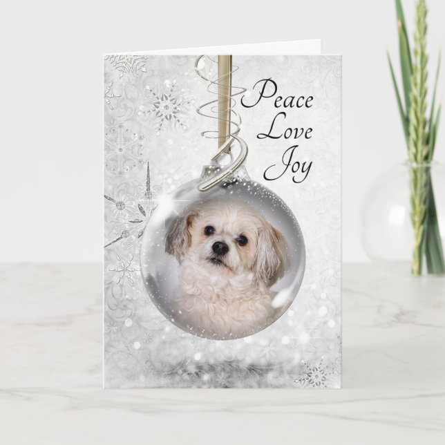 Tarjeta Festiva Ornamento De Smitty (Anverso)