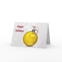 ornamento de voleibol Holiday Greetings