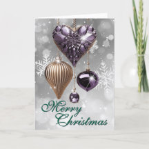 Ornamento navideño vintage de Amethyst